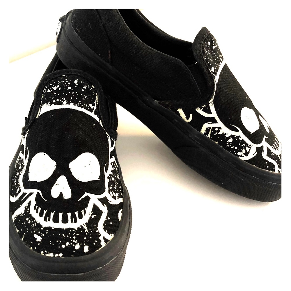 Kids unisex Vans Glow in the Dark Skull Skaters